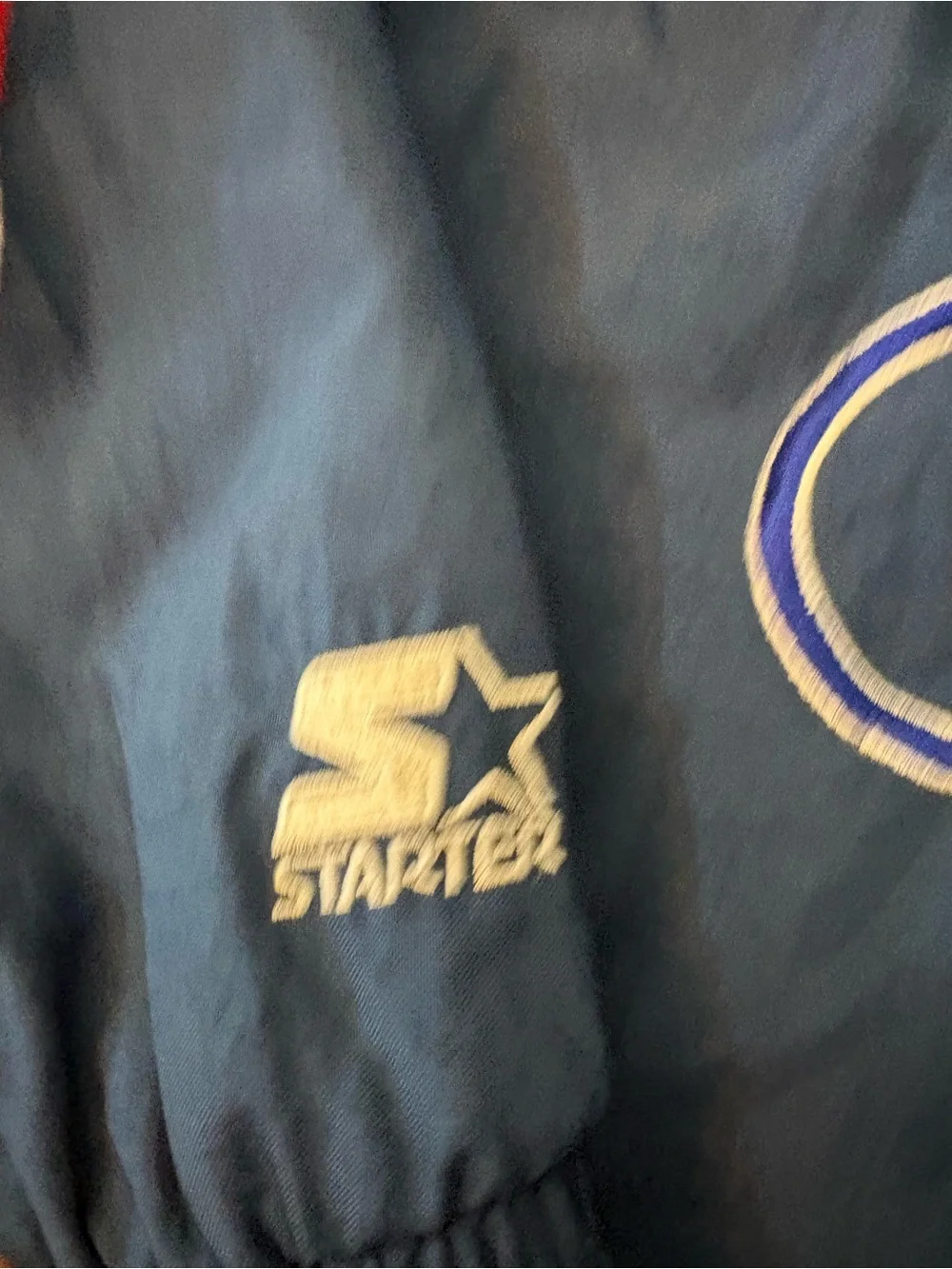 Starter Windbreaker Jacket Mens Large Blue USA Olympic Eagle Vintage 90s - Picture 4 of 9